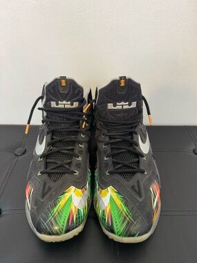 Nike LeBron 11 Everglades Men’s Black Multicolor Basketball Sneakers